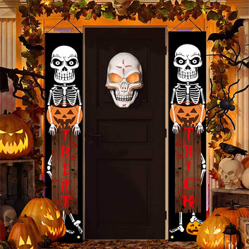 Day of the Dead Halloween Hanging Door Banner - DIY Horror Party Home Decor