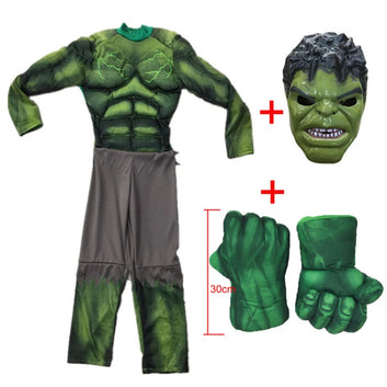 Hulk Superhero Costume – Deluxe Muscle Suit for Cosplay, Halloween, and Costume Parties