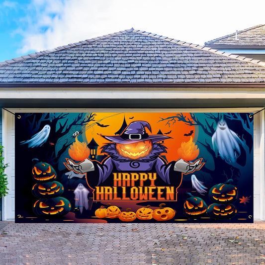 Trgowaul Happy Halloween Decorations, Halloween Garage Door Cover Decorations