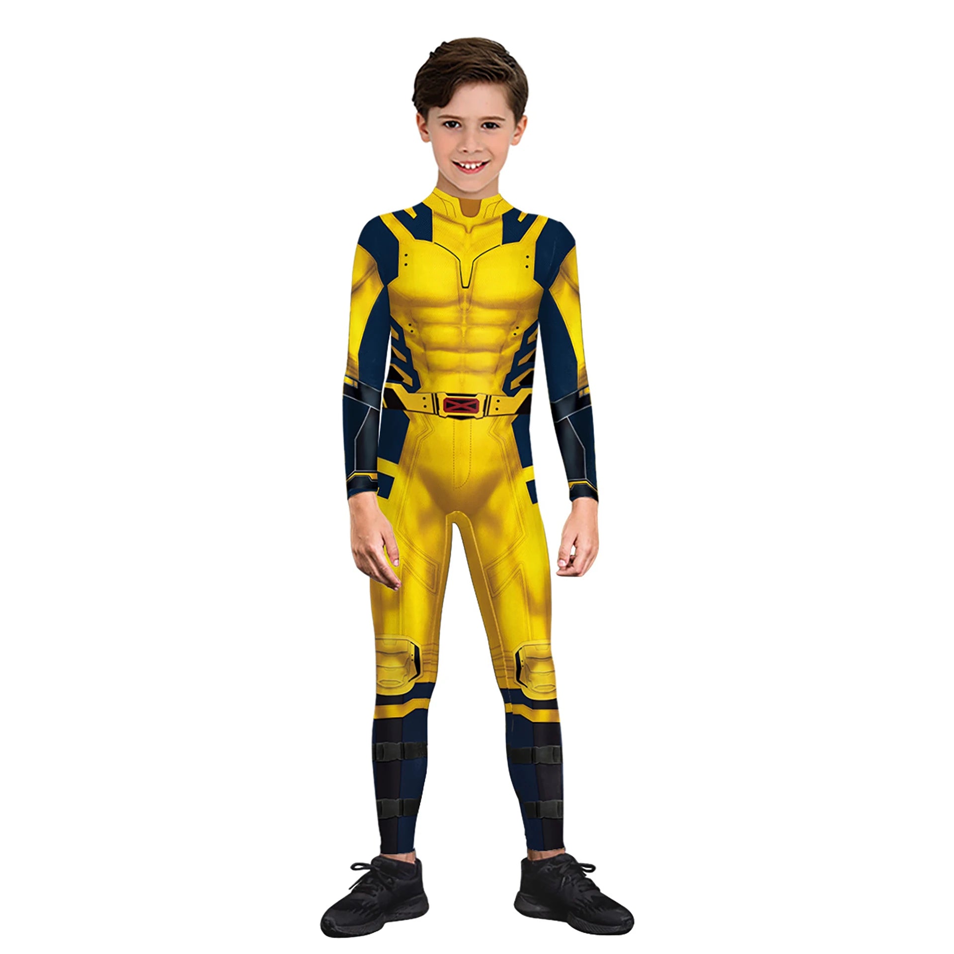 Superhero Wolverine & Deadpool Cosplay Jumpsuit - Kids Halloween Costume