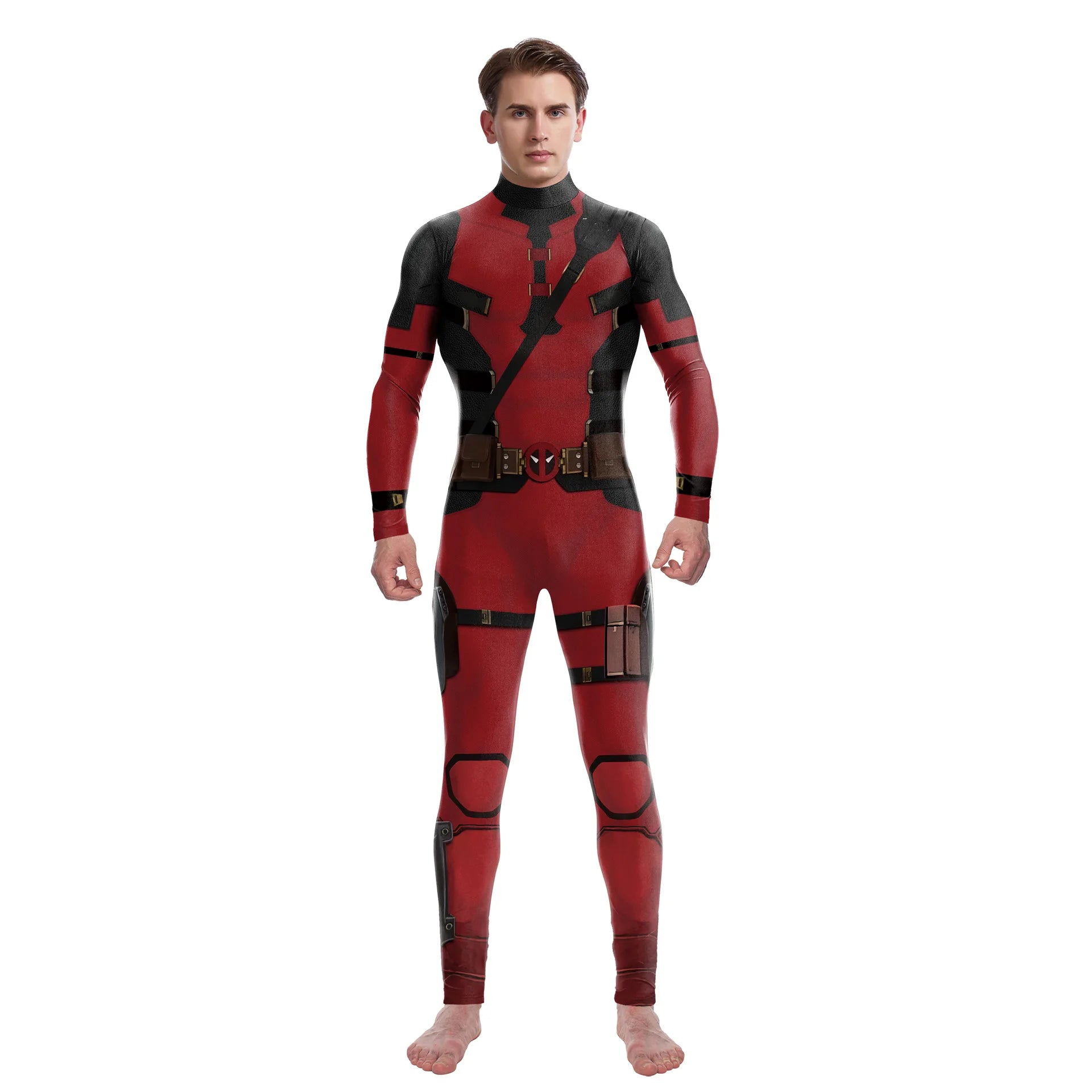 Wolverine & Deadpool Cosplay Jumpsuit - Unisex Superhero Halloween Costume