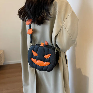 2024 Halloween Pumpkin Crossbody Bag - Funny, Fashionable Shoulder Bag for Women