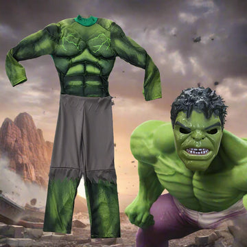 Hulk Superhero Costume – Deluxe Muscle Suit for Cosplay, Halloween, and Costume Parties